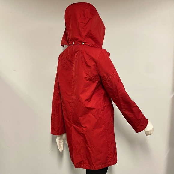 Dolce & Gabbana Red Raincoat Trench Coat 42 - Picture 8 of 10